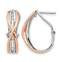 14k Rose and White Gold Diamond Fancy Earrings-EM3861-050-RWA
