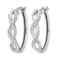 14k White Gold Diamond Fancy Earrings-EM3888-050-WA