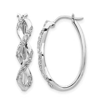 14k White Gold Diamond Fancy Earrings-EM3888-050-WA