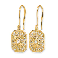 14k Diamond Vintage Earrings-EM3950-020-YA