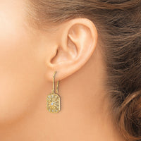 14k Diamond Vintage Earrings-EM3950-020-YA