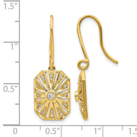 14k Diamond Vintage Earrings-EM3950-020-YA