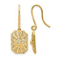 14k Diamond Vintage Earrings-EM3950-020-YA