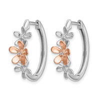 14k Rose and White Gold Diamond Earrings-EM4038-006-RWA