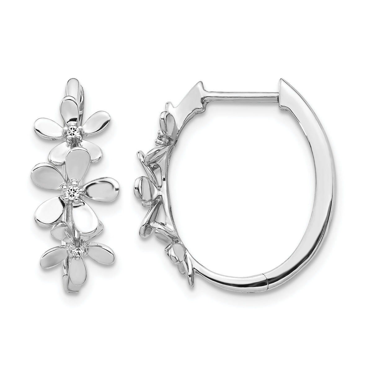14k White Gold Diamond Earrings-EM4038-006-WA