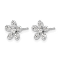 14k White Gold Diamond Earrings-EM4043-025-WA