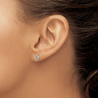 14k White Gold Diamond Initial D Earrings-EM4169D-010-WA