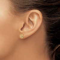 14k Diamond Initial G Earrings-EM4170G-005-YA