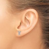 14k White Gold Diamond Initial T Earrings-EM4170T-003-WA