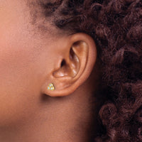 14k 3-stone Diamond Earrings-EM4179-025-YA