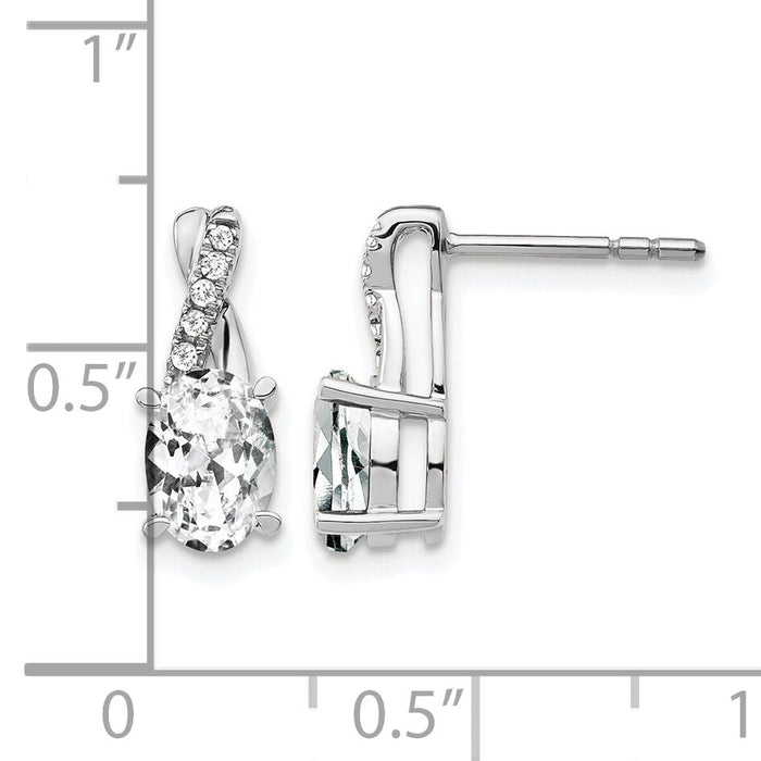 14K White Gold White Topaz and Diamond Earrings-EM4235-WT-006-WA