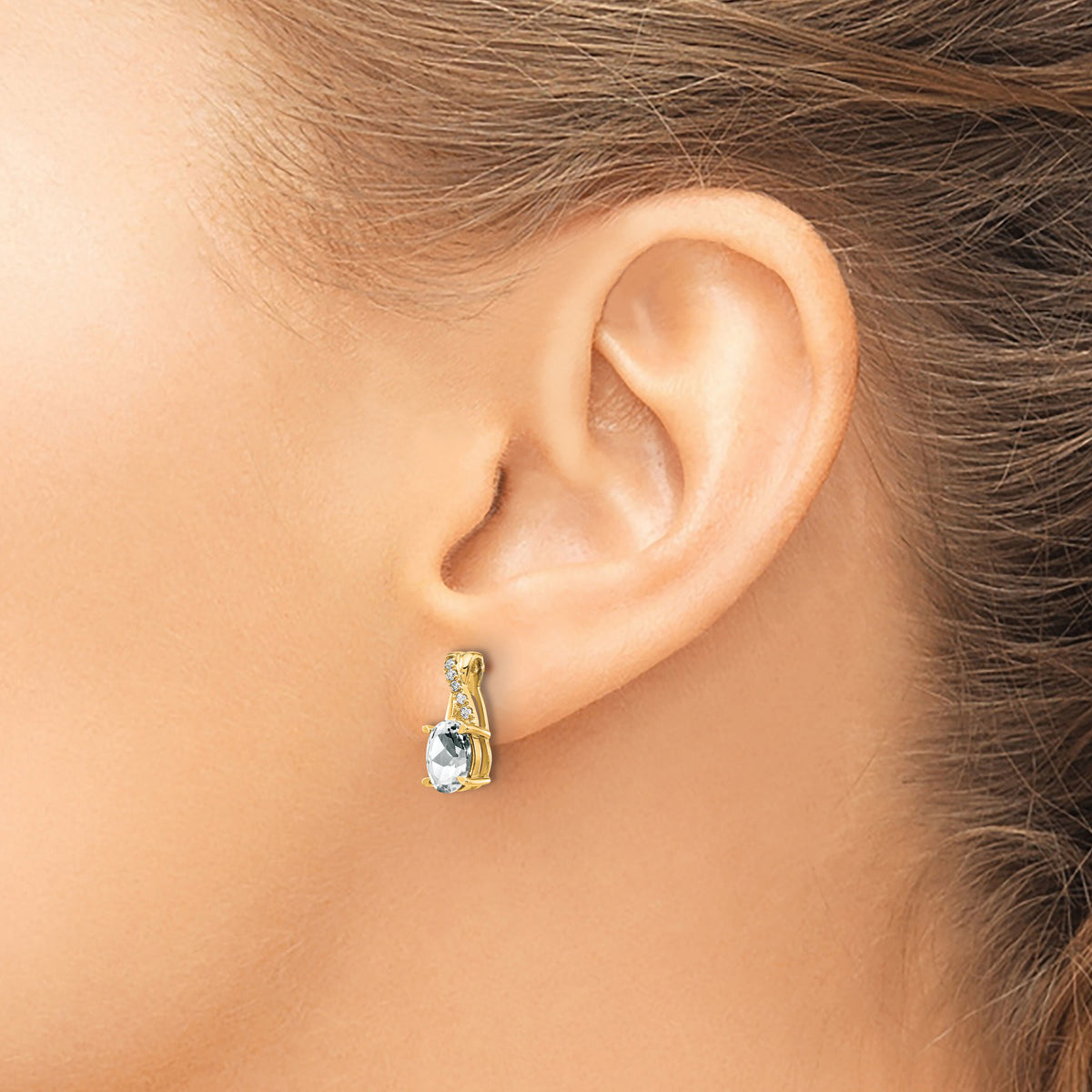 14K White Topaz and Diamond Earrings-EM4235-WT-006-YA
