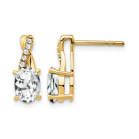 14K White Topaz and Diamond Earrings-EM4235-WT-006-YA