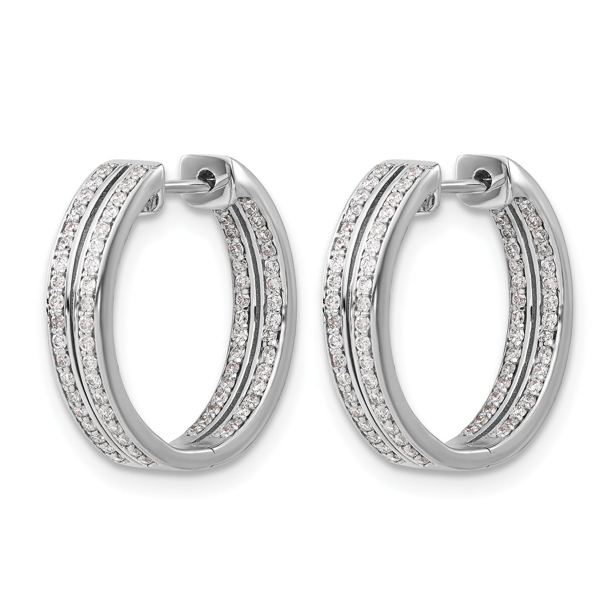 14k White Gold Diamond In/Out Hinged Hoop Earrings-EM4253-075-WA