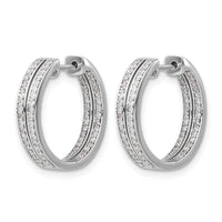 14k White Gold Diamond In/Out Hinged Hoop Earrings-EM4253-075-WA