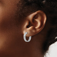 14k White Gold Diamond In/Out Hinged Hoop Earrings-EM4253-075-WA
