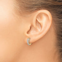 14k Diamond Hinged Hoop Earrings-EM4263-050-YA