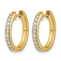 14k Diamond Hinged Hoop Earrings-EM4264-025-YA