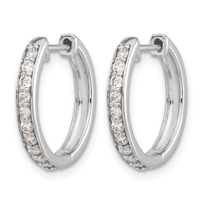 14k White Gold Diamond Hinged Hoop Earrings-EM4264-040-WA