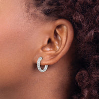 14k White Gold Diamond Hinged Hoop Earrings-EM4264-080-WA