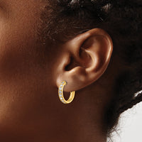 14k Diamond Hinged Hoop Earrings-EM4264-080-YA