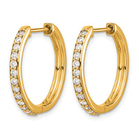 14k Diamond Hinged Hoop Earrings-EM4265-060-YA