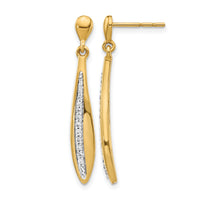 14k Diamond Post Earrings-EM4340-025-YA