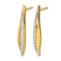 14k Diamond Post Earrings-EM4341-025-YA