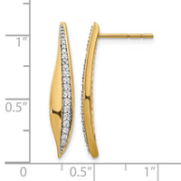14k Diamond Post Earrings-EM4341-025-YA
