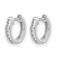 14k White Gold Diamond Hinged Hoop Earrings-EM5347-010-WA