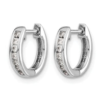 14k White Gold Diamond Hinged Hoop Earrings-EM5347-020-WA