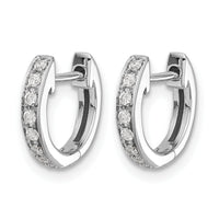 14k White Gold Diamond Hinged Hoop Earrings-EM5348-016-WA