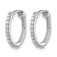 14k White Gold Diamond Hoop Earrings-EM5353-020-WA