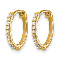 14k Diamond Hinged Hoop Earrings-EM5353-020-YA