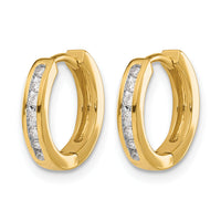 14k Diamond Hinged Hoop Earrings-EM5360-010-YA