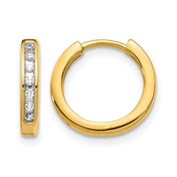 14k Diamond Hinged Hoop Earrings-EM5360-010-YA