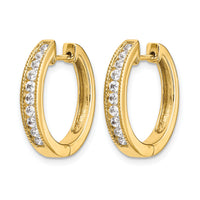 14k Diamond Hinged Hoop Earrings-EM5366-100-YA
