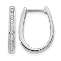 14k White Gold Diamond Oval Hinged Hoop Earrings-EM5369-050-WA