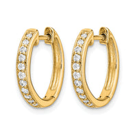 14k Diamond Hinged Hoop Earrings-EM5374-013-YA