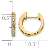 14k Diamond Hinged Hoop Earrings-EM5374-013-YA