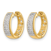 14k Diamond Hinged Hoop Earrings-EM5377-025-YA
