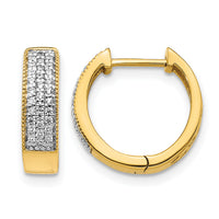 14k Diamond Hinged Hoop Earrings-EM5377-025-YA