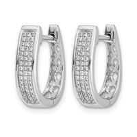 14k White Gold Diamond Medium Hinged Oval Hoop Earrings-EM5380-033-WA