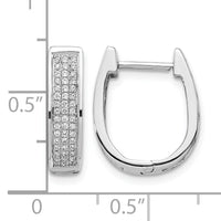 14k White Gold Diamond Medium Hinged Oval Hoop Earrings-EM5380-033-WA