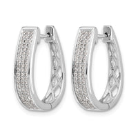 14k White Gold Diamond Large Hinged Oval Hoop Earrings-EM5383-040-WA