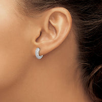 14k White Gold Diamond Hinged Hoop Earrings-EM5386-062-WA