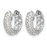 14k White Gold Diamond Hinged Hoop Earrings-EM5390-075-WA