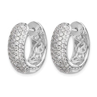 14k White Gold Diamond Hinged Hoop Earrings-EM5393-175-WA