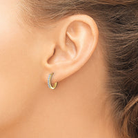 14k Diamond Hinged Hoop Earrings-EM5394-016-YA