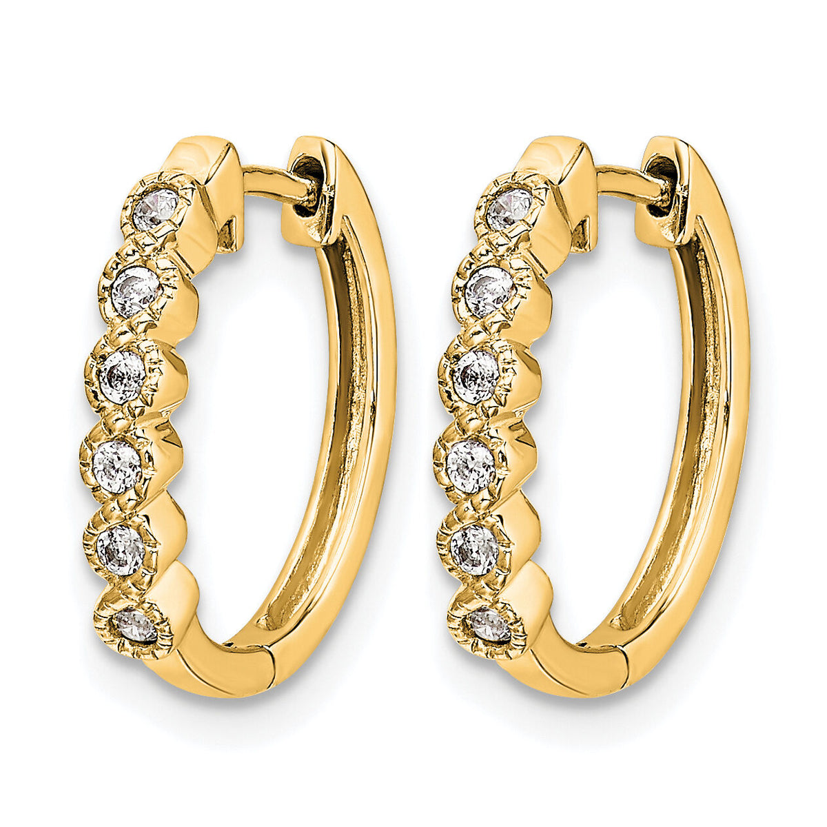 14k Diamond Hinged Hoop Earrings-EM5396-013-YA